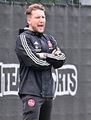 29.07.2023 - Fussball Frauen Frauenfussball - Saison 2023 2024 - Testspiel Freundschaftsspiel Vorbereitungsspiel : 1. FC Nürnberg FCN ( Clubfrauen Club ) - FCUnion Berlin - - xwoxzix - Thomas Oostendorp ( Trainer 1. FC Nürnberg FCN ) ruft schreit brüllt