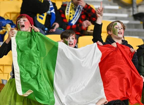 (230729) -- WELLINGTON, July 29, 2023 -- Fans of Italy are seen during the group G match between Sweden and Italy at the 2023 FIFA Women s World Cup in Wellington, New Zealand, July 29, 2023. ) (SP)NEW ZEALAND-WELLINGTON-2023 FIFA WOMEN S WORLD CUP-SWE VS ITA GuoxLei 