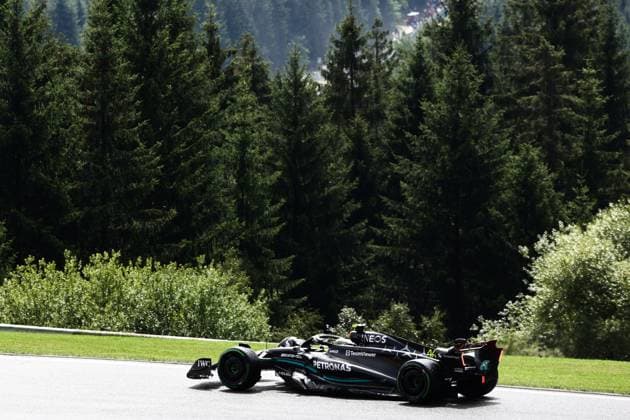 F1 Belgian Grand Prix 2023 Sprint Shootout Lewis Hamilton of Mercedes during sprint shootout ahead of the Formula 1 Belgian Grand Prix at Spa-Francorchamps in Spa, Belgium on July 29, 2023. Spa Belgium  Copyright: xJakubxPorzyckix originalFilename:porzycki-f1belgia230729_npqHL.jpg