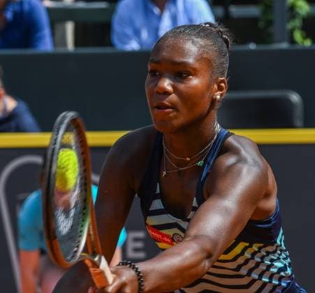 Hamburg European Open 2023 29.07.2023, Hamburg European Open 2023 Tennisanlage am Rothenbaum Norma Noha Akugue GER war nicht immer glücklich auf dem Court Â