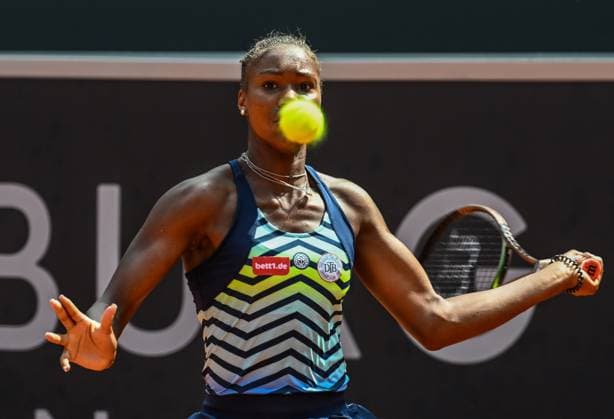 Hamburg European Open 2023 29.07.2023, Hamburg European Open 2023 Tennisanlage am Rothenbaum Norma Noha Akugue GER war nicht immer glücklich auf dem Court Â