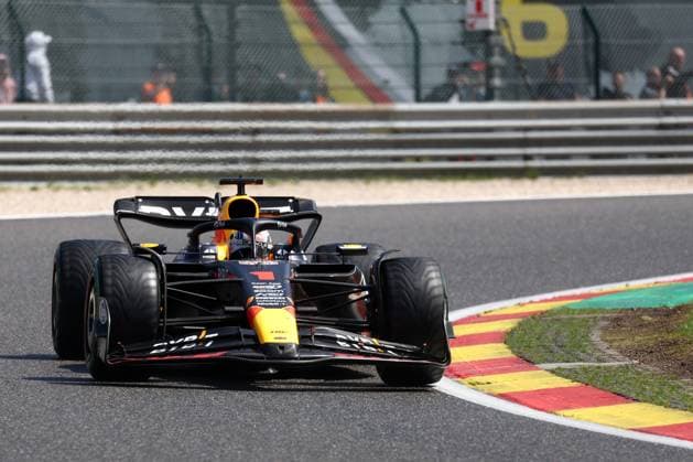 F1 Gran Prix of Belgium Max Verstappen of Red Bull Racing on track during sprint shootout of the F1 Grand Prix of Belgium at Spa Francorchamps on July 29, 2023 Stavelot, Belgium. Stavelot Spa Francorchamps Belgium Copyright: xMarcoxCanonierox