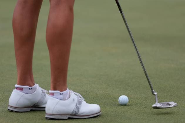 THE ALMUNDI EVIAN CHAMPIONSHIP PHOTOPQR LE DAUPHINE Grégory YETCHMENIZA ; Évian-les-Bains ; 29 07 2023 ; Gregory Yetchmeniza LE DAUPHINE LIBERE Photopqr EVIAN-LES-BAINS (HAUTE-SAVOIE) LE 29 JUILLET 2023 THE ALMUNDI EVIAN CHAMPIONSHIP 2023 sur notre photo : Pauline Roussin-Bouchard, Fra. The Amundi Evian Championship, one of the five major tournaments in women s golf on July 29, 2023.