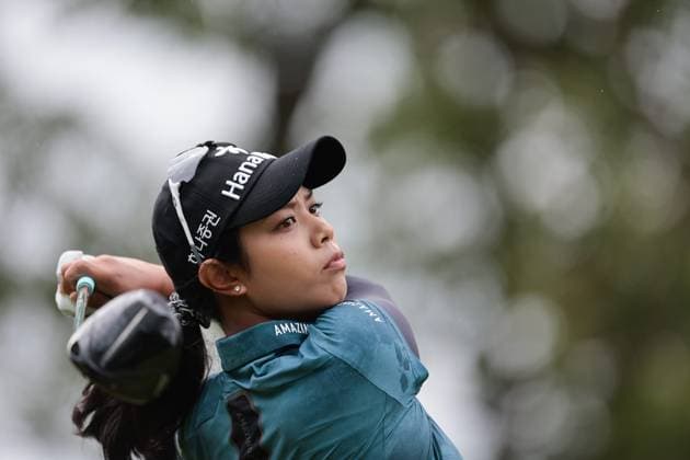THE ALMUNDI EVIAN CHAMPIONSHIP PHOTOPQR LE DAUPHINE Grégory YETCHMENIZA ; Évian-les-Bains ; 29 07 2023 ; Gregory Yetchmeniza LE DAUPHINE LIBERE Photopqr EVIAN-LES-BAINS (HAUTE-SAVOIE) LE 29 JUILLET 2023 THE ALMUNDI EVIAN CHAMPIONSHIP 2023 sur notre photo : Patty Tavanakit, Tha. The Amundi Evian Championship, one of the five major tournaments in women s golf on July 29, 2023.