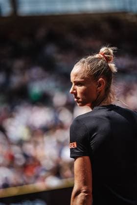 Tennis Frauen WTA, Tennis Damen Tour 250 European Open Hamburg Noma Noha Akugue (GER) vs. Arantxa Rus (NED) 29.07.2023 Arantxa Rus (NED) Hamburg Tennis am Rothenbaum Hamburg Deutschland