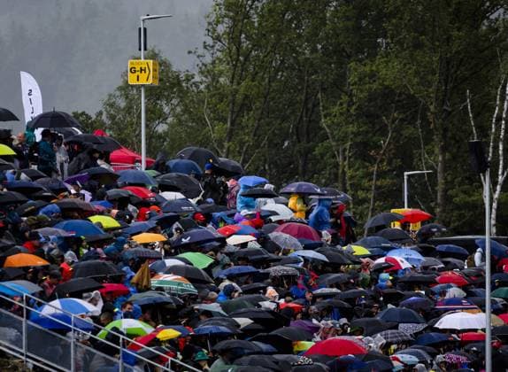 SPA - Public during the sprint race on the Circuit de Spa-Francorchamps, prior to the Grand Prix of Belgium. ANP SEM VAN DER WAL F1 Grand Prix of Belgium - Sprint 2023 xVIxANPxSportx xxANPxIVx 474485632 originalFilename: 474485632.jpg