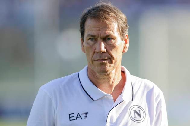 Italy: SSC Napoli preseason 2023-24 SSC Napoli s French coach Rudi Jose Garcia looks during friendly match SSC Napoli vs Hatayspor. 1D3A0154 Copyright: xAntonioxBalascox