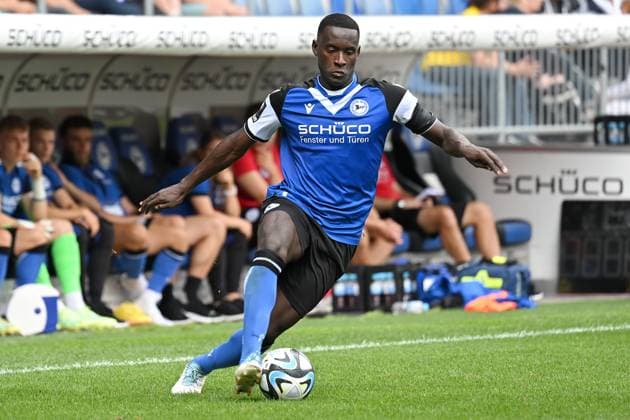 Bielefeld, Schueco Arena, 29.07.23, GER, Herren, Testspiel, Saison 2023-2024, DSC Arminia Bielefeld - TSV Steinbach Haiger Bild: Merveille BIANKADI (Bielefeld) Only for editorial use! Nordrhein-Westfalen Deutschland