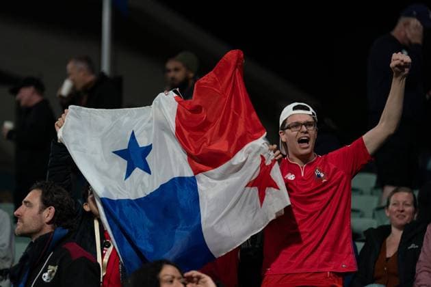 Perth, Australia, July 29th 2023: Fans of Panama cheer during the 2023 FIFA Womens World Cup Group F football match between Panama and Jamaica at Perth Rectangular Stadium (HBF Park) in Perth, Australia. (Noe Llamas SPP)  Copyright: xNoexLlamasx xSPPx spp-en-NoLlSp-20230729-NLA03353