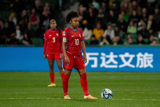 Perth, Australia, July 29th 2023: Marta Cox (10 Panama) looks on during the 2023 FIFA Womens World Cup Group F football match between Panama and Jamaica at Perth Rectangular Stadium (HBF Park) in Perth, Australia. (Noe Llamas SPP) Copyright: xNoexLlamasx xSPPx spp-en-NoLlSp-20230729-NLB01122