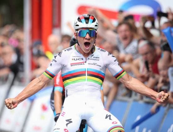 Clasica San Sebastian - Spain EVENEPOEL Remco of Soudal - Quick Step during the Clasica San Sebastian 2023, UCI World Tour cycling race, Donostia - Donostia (230,3 Km) on July 29, 2023 in Spain. Photo by Laurent Lairys ABACAPRESS.COM Donostia Spain  Copyright: xLairysxLaurent ABACAx 862381_042 LairysxLaurent ABACAx 862381_042