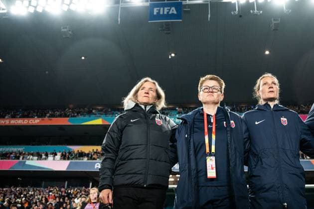 230730 Head coach Hege Riise of Norway ahead of the FIFA Women s World Cup football match between Norway and Philippines on July 30, 2023 in Auckland. Photo: Vegard Grott BILDBYRAN kod VG VG0505 bbeng fotball fotboll football a kvinner dam fotbolls-vm fotball vm kvinner världsmästerskap verdensmesterskap vm fifa womens world cup day 11 norge norway philippines filippinene filippinerna Copyright: VEGARDxGRoTT BB230730VG045