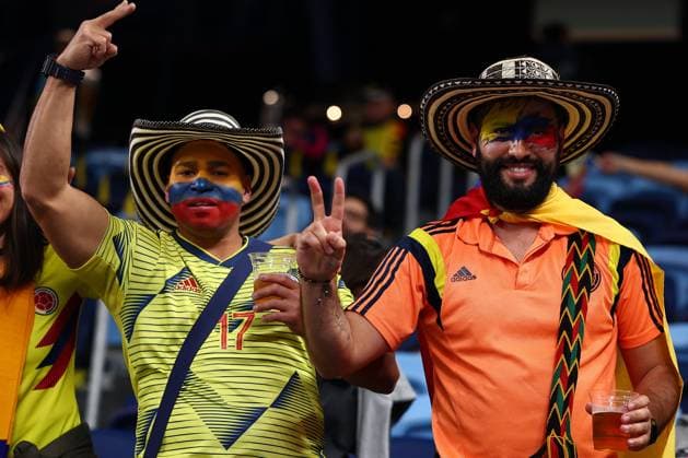 30th July 2023; Sydney Football Stadium, Sydney, NSW, Australia: FIFA Womens World Cup Group H Football, Germany versus Colombia; Colombia fans ready for the start of the match  ActionPlus12537494 KevinxManning
