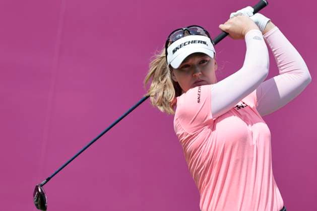 THE ALMUNDI EVIAN CHAMPIONSHIP PHOTOPQR LE DAUPHINE Grégory YETCHMENIZA ; Évian-les-Bains ; 30 07 2023 ; Gregory Yetchmeniza LE DAUPHINE LIBERE Photopqr EVIAN-LES-BAINS (HAUTE-SAVOIE) LE 30 JUILLET 2023 THE ALMUNDI EVIAN CHAMPIONSHIP 2023 sur notre photo : Brooke Henderson. The Amundi Evian Championship, one of the five major tournaments in women s golf on July 30, 2023.