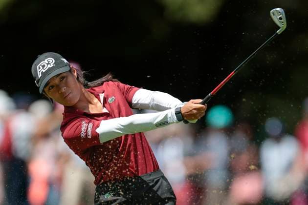 THE AMUNDI EVIAN CHAMPIONSHIP PHOTOPQR LE DAUPHINE Grégory YETCHMENIZA ; Évian-les-Bains ; 30 07 2023 ; Gregory Yetchmeniza LE DAUPHINE LIBERE Photopqr EVIAN-LES-BAINS (HAUTE-SAVOIE) LE 30 JUILLET 2023 THE AMUNDI EVIAN CHAMPIONSHIP 2023 sur notre photo : Céline Boutier, Fra. The Amundi Evian Championship, one of the five major tournaments in women s golf on July 30, 2023.