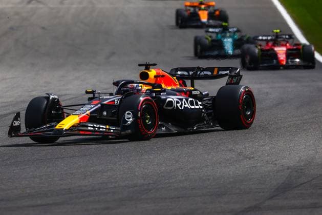 July 30, 2023, Spa, Belgium: Max Verstappen of Red Bull Racing is racing during the F1 Grand Prix of Belgium at Circuit de Spa-Francorchamps on July 30, 2023 in Spa, Belgium. Spa Belgium - ZUMAz156 0300579772st Copyright: xBeataxZawrzelx