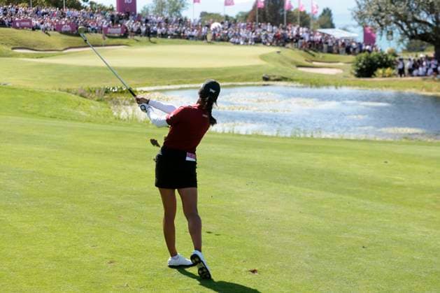 THE AMUNDI EVIAN CHAMPIONSHIP PHOTOPQR LE DAUPHINE Grégory YETCHMENIZA ; Évian-les-Bains ; 30 07 2023 ; Gregory Yetchmeniza LE DAUPHINE LIBERE Photopqr EVIAN-LES-BAINS (HAUTE-SAVOIE) LE 30 JUILLET 2023 THE AMUNDI EVIAN CHAMPIONSHIP 2023 sur notre photo : Céline Boutier remporte le tournoi Amundi Evian Championship. The Amundi Evian Championship, one of the five major tournaments in women s golf on July 30, 2023.