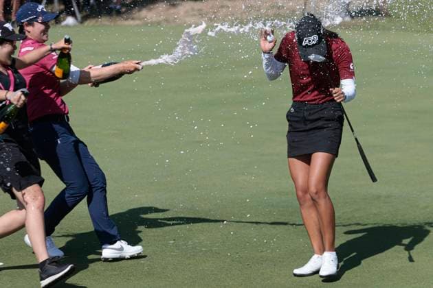 Sport Bilder des Tages THE AMUNDI EVIAN CHAMPIONSHIP PHOTOPQR LE DAUPHINE Grégory YETCHMENIZA ; Évian-les-Bains ; 30 07 2023 ; Gregory Yetchmeniza LE DAUPHINE LIBERE Photopqr EVIAN-LES-BAINS (HAUTE-SAVOIE) LE 30 JUILLET 2023 THE AMUNDI EVIAN CHAMPIONSHIP 2023 sur notre photo : Céline Boutier remporte le tournoi Amundi Evian Championship. The Amundi Evian Championship, one of the five major tournaments in women s golf on July 30, 2023.