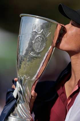 THE AMUNDI EVIAN CHAMPIONSHIP PHOTOPQR LE DAUPHINE Grégory YETCHMENIZA ; Évian-les-Bains ; 30 07 2023 ; Gregory Yetchmeniza LE DAUPHINE LIBERE Photopqr EVIAN-LES-BAINS (HAUTE-SAVOIE) LE 30 JUILLET 2023 THE AMUNDI EVIAN CHAMPIONSHIP 2023 sur notre photo : Céline Boutier remporte le tournoi Amundi Evian Championship. The Amundi Evian Championship, one of the five major tournaments in women s golf on July 30, 2023.