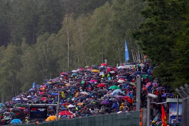 Spectators, F1 Grand Prix of Belgium at Circuit de Spa-Francorchamps on July 30, 2023 in Spa-Francorchamps, Belgium. (Photo by HOCH ZWEI) Spa-Francorchamps Belgium