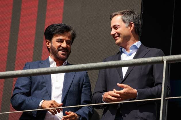 Mohammed Ben Sulayem (UAE, FIA President), Alexander de Croo (BEL, Prime Minister of Belgium), F1 Grand Prix of Belgium at Circuit de Spa-Francorchamps on July 30, 2023 in Spa-Francorchamps, Belgium. (Photo by HOCH ZWEI) Spa-Francorchamps Belgium