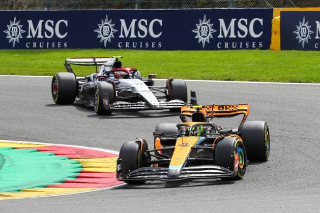 Formula 1 Championship - 2023 Formula 1 MSC Cruises Belgian Grand Prix, Formula One World Championship, WM, Weltmeisterschaft - Race Lando Norris (GBR) McLaren MCL60& xA;& xA;during the Race on Sunday Jul 30th FORMULA 1 MSC CRUISES BELGIAN GRAND PRIX 2023 - Jul28 to Jul 30th 2023 Spa Francorshamps, Belgium during 2023 Formula 1 MSC Cruises Belgian Grand Prix, Formula One World Championship - Race, Formula 1 Championship in Stavelot, Belgium, July 30 2023 Stavelot Circuit de Spa-Francorchamps Belgium Copyright: xAlessioxDexMarcox xLiveMediax LPS_1013490