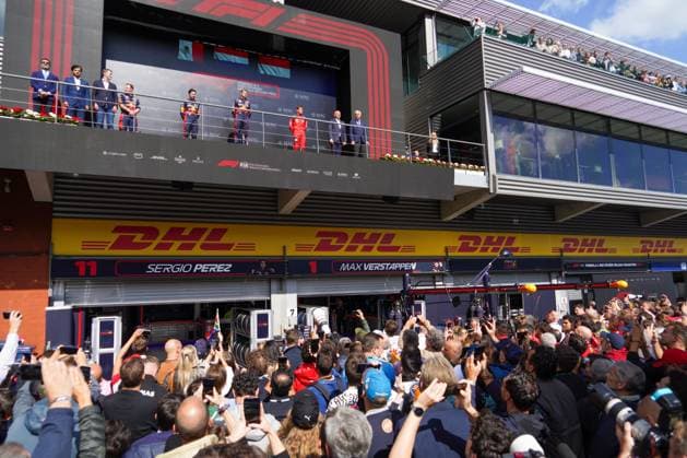 Formula 1 Championship - 2023 Formula 1 MSC Cruises Belgian Grand Prix, Formula One World Championship, WM, Weltmeisterschaft - Race Podium Ceremony& xA;& xA;during the Race on Sunday Jul 30th FORMULA 1 MSC CRUISES BELGIAN GRAND PRIX 2023 - Jul28 to Jul 30th 2023 Spa Francorshamps, Belgium during 2023 Formula 1 MSC Cruises Belgian Grand Prix, Formula One World Championship - Race, Formula 1 Championship in Stavelot, Belgium, July 30 2023 Stavelot Circuit de Spa-Francorchamps Belgium Copyright: xAlessioxDexMarcox xLiveMediax LPS_1013491