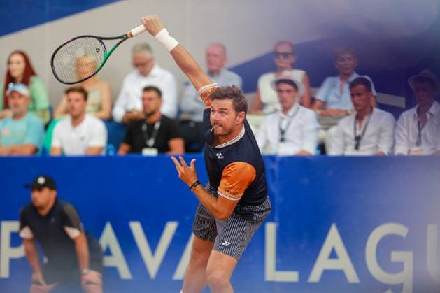 Croatia, Umag, 300723. Plava Laguna Croatia Open Umag. Final between Swiss Stan Wawrinka and Australian Alexei Popyrin. In the photo: Stan Wawrinka. Photo: Goran Sebelic CROPIX Umag Copyright: xxGoranxSebelicx popyrin_wawrinka7-300723