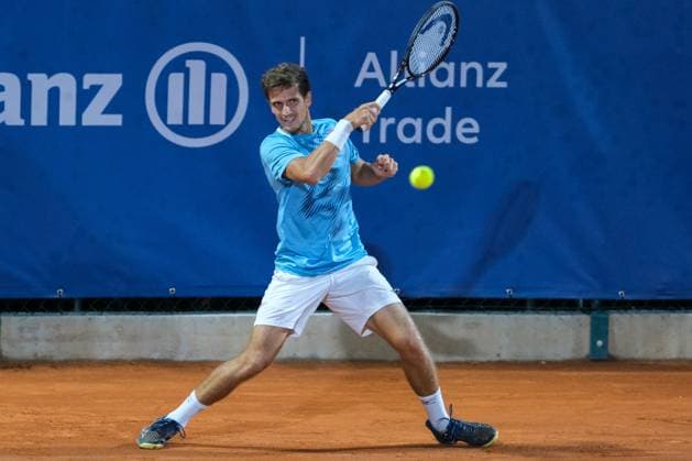 Vit Kopriva in action during the finals of Internazionali di Verona - ATP, Tennis Herren Challenger 100 tennis tournament at Circolo Tennis Scaligero in Verona on July 30, 2023, Verona Italy.  Copyright: xRobertoxTommasini IPAxSportx xipx xx 0 IPA_IPA39492732