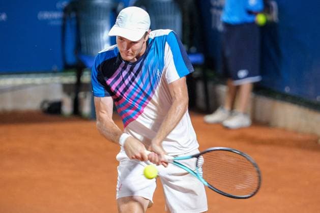 Tennis Internationals - ATP, Tennis Herren Challenger 100 - Internazionali di Verona - Finals - Vit Kopriva VS Vitaliy Sachko Vitaliy Sachko in action during the finals of Internazionali di Verona - ATP Challenger 100 tennis tournament at Circolo Tennis Scaligero in Verona on July 30, 2023, Verona Italy. Verona Italy  Copyright: xIPAxSport ABACAx BRIPASport20230730_800 IPAxSport ABACAx BRIPASport20230730_800