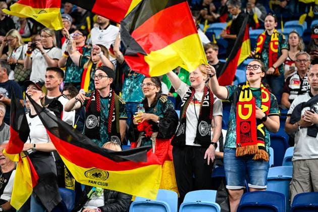 Sydney, NSW, Australia, German fans FIFA Women™s World Cup 2023 Group H match Germany v Colombia at Sydney Football Stadium (Allianz Stadium) 30 July 2023, Sydney, Australia. (Keith McInnes SPP)  Copyright: xKeithxMcInnes SPPx spp-en-KeMc-KMP-SPP-WWC2023-GER-COL-230730-005-85597