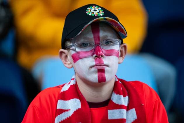 Sydney, NSW, Australia, England fan FIFA Women™s World Cup 2023 Group D match England v Denmark at Sydney Football Stadium (Allianz Stadium) 28 July 2023, Sydney, Australia. (Keith McInnes SPP)  Copyright: xKeithxMcInnes SPPx spp-en-KeMc-KMP-SPP-WWC2023-ENG-DEN-230728-030-84881