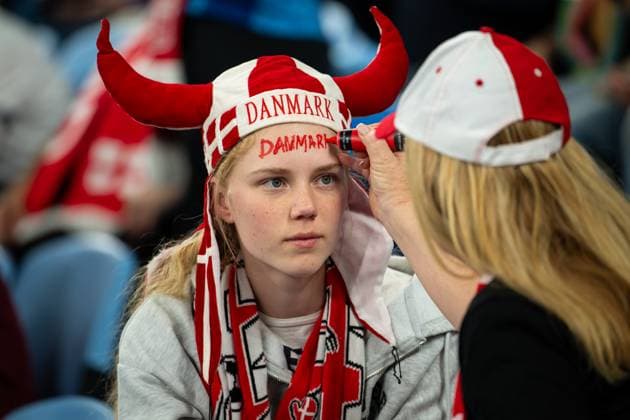 Sydney, NSW, Australia, Denmark fan FIFA Women™s World Cup 2023 Group D match England v Denmark at Sydney Football Stadium (Allianz Stadium) 28 July 2023, Sydney, Australia. (Keith McInnes SPP)  Copyright: xKeithxMcInnes SPPx spp-en-KeMc-KMP-SPP-WWC2023-ENG-DEN-230728-043-84925