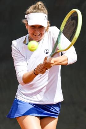 DTB internationals Ladies Open 2023 by Wilson, 31.07.2023, 24. boso Ladies Open Hechingen, Kategorie AA 1. Runde Qualifikation Sign-In Doppel Julia Middendorf (GER) vs Tilwith Di Girolami (BEL) Julia Middendorf (GER) DTB internationals Ladies Open 2023 by Wilson Hechingen Copyright: xEibner-Pressefoto RogerxBuerkex EP_EER