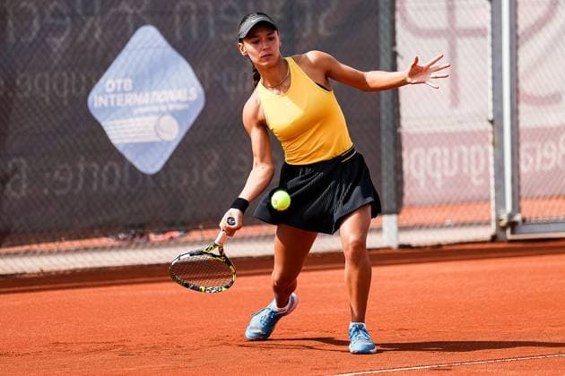 DTB internationals Ladies Open 2023 by Wilson, 31.07.2023, 24. boso Ladies Open Hechingen, Kategorie AA 1. Runde Qualifikation Sign-In Doppel Julia Middendorf (GER) vs Tilwith Di Girolami (BEL) Tilwith Di Girolami (BEL) DTB internationals Ladies Open 2023 by Wilson Hechingen Copyright: xEibner-Pressefoto RogerxBuerkex EP_EER