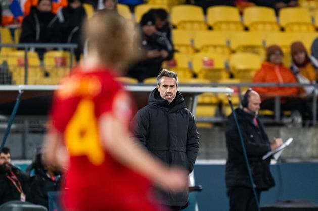 230731 Head coach Jorge Vilda of Spain during the FIFA Women s World Cup football match between Japan and Spain on July 31, 2023 in Wellington. Photo: Mathias Bergeld BILDBYRAN kod MB MB0657 fotboll football soccer fotball fotbolls-vm världsmästerskap vm fifa womens world cup japan spanien spain 12 dam bbeng women fotball vm kvinner verdensmesterskap Copyright: MATHIASxBERGELD BB230731MB168