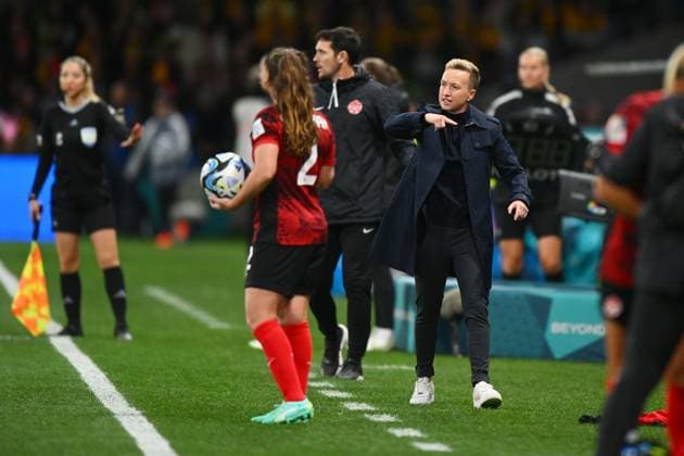 Mandatory Credit: Photo by Morgan Hancock Shutterstock (14028970ef) Beverly Priestman, Head Coach of Canada Canada Women v Australia Women, FIFA Women s World Cup, Group B, International Football, Melbourne Rectangular Stadium, Perth, Australia - 31 July 2023 Canada Women v Australia Women, FIFA Women s World Cup, Group B, International Football, Melbourne Rectangular Stadium, Perth, Australia - 31 July 2023 Copyright: xMorganxHancock Shutterstockx 14028970ef