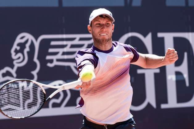 TENNIS - ATP, Tennis Herren Generali Open 2023 KITZBUEHEL,AUSTRIA,31.JUL.23 - TENNIS - ATP World Tour, Generali Open. Image shows Filip Misolic (AUT).  GEPAxpictures xPatrickxSteiner
