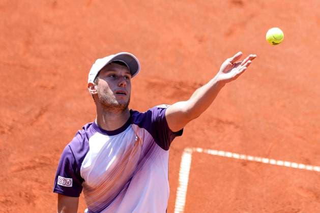 TENNIS - ATP, Tennis Herren Generali Open 2023 KITZBUEHEL,AUSTRIA,31.JUL.23 - TENNIS - ATP World Tour, Generali Open. Image shows Filip Misolic (AUT).  GEPAxpictures xPatrickxSteiner