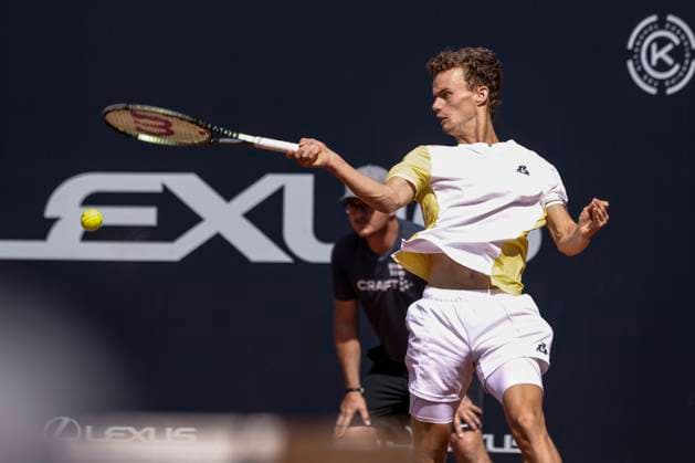 TENNIS - ATP, Tennis Herren Generali Open 2023 KITZBUEHEL,AUSTRIA,31.JUL.23 - TENNIS - ATP World Tour, Generali Open. Image shows Luca Van Assche (FRA).  GEPAxpictures xPatrickxSteiner
