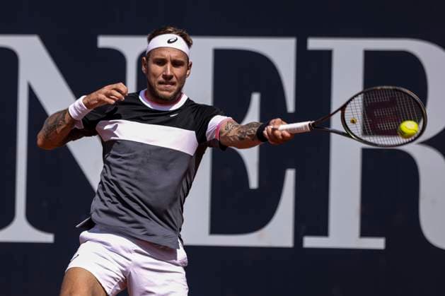 TENNIS - ATP, Tennis Herren Generali Open 2023 KITZBUEHEL,AUSTRIA,31.JUL.23 - TENNIS - ATP World Tour, Generali Open. Image shows Alex Molcan (SVK).  GEPAxpictures xPatrickxSteiner