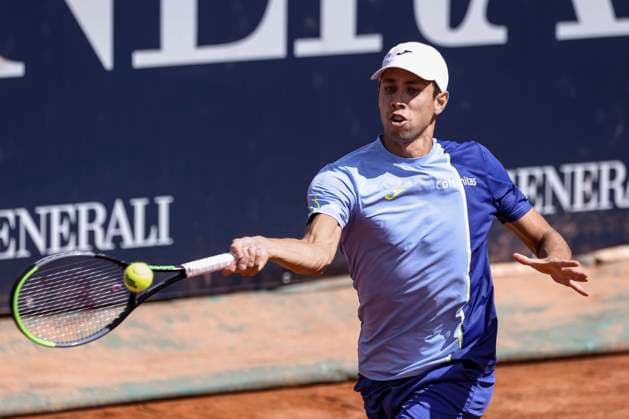 TENNIS - ATP, Tennis Herren Generali Open 2023 KITZBUEHEL,AUSTRIA,31.JUL.23 - TENNIS - ATP World Tour, Generali Open. Image shows Daniel Elahi Galan (COL).  GEPAxpictures xPatrickxSteiner