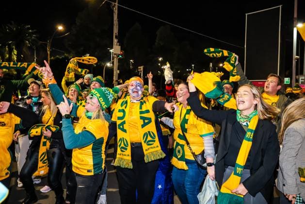 July 31, 2023, Brisbane, Queensland, Australia: MELBOURNE, AUSTRALIA - JULY 31: Fans before Australia plays Canada at the FIFA Women s World Cup Australia & New Zealand 2023 at Melbourne Rectangular Stadium on July 31, 2023 Brisbane Australia - ZUMAp121 20230731_zsp_p121_034 Copyright: xChrisxPutnamx