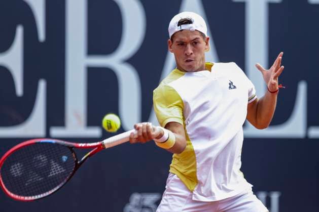 TENNIS - ATP, Tennis Herren Generali Open 2023 KITZBUEHEL,AUSTRIA,31.JUL.23 - TENNIS - ATP World Tour, Generali Open. Image shows Sebastian Baez (ARG).  GEPAxpictures xPatrickxSteiner
