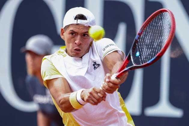 TENNIS - ATP, Tennis Herren Generali Open 2023 KITZBUEHEL,AUSTRIA,31.JUL.23 - TENNIS - ATP World Tour, Generali Open. Image shows Sebastian Baez (ARG).  GEPAxpictures xPatrickxSteiner