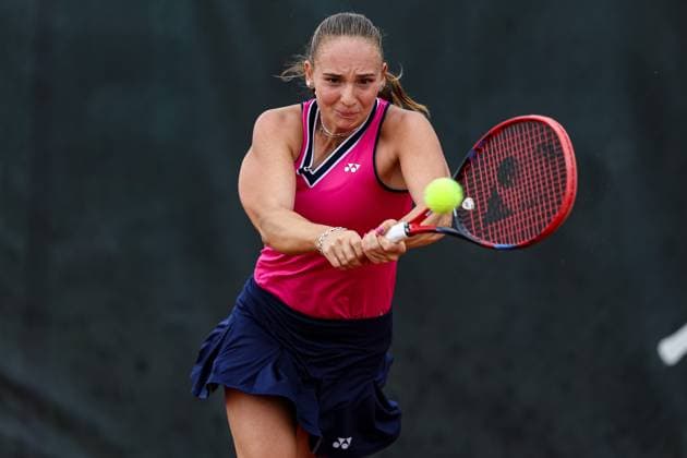 DTB internationals Ladies Open 2023 by Wilson, 31.07.2023, 24. boso Ladies Open Hechingen, Kategorie AA 1. Runde Qualifikation Sign-In Doppel Marie Vogt (GER) vs Mara Guth (GER) Mara Guth (GER) DTB internationals Ladies Open 2023 by Wilson Hechingen Copyright: xEibner-Pressefoto RogerxBuerkex EP_EER