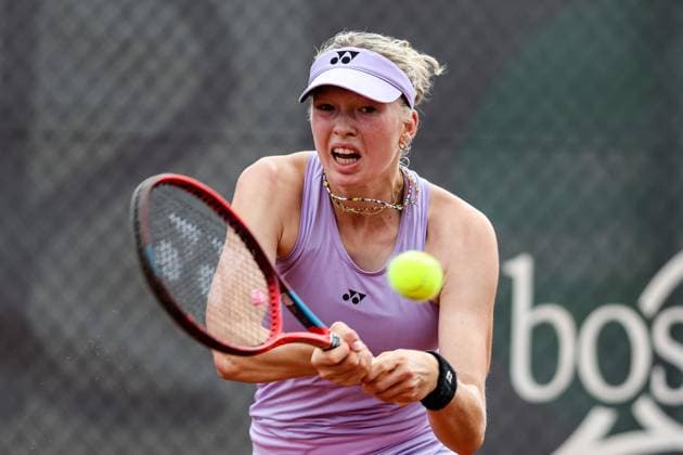 DTB internationals Ladies Open 2023 by Wilson, 31.07.2023, 24. boso Ladies Open Hechingen, Kategorie AA 1. Runde Qualifikation Sign-In Doppel Marie Vogt (GER) vs Mara Guth (GER) Marie Vogt (GER) DTB internationals Ladies Open 2023 by Wilson Hechingen Copyright: xEibner-Pressefoto RogerxBuerkex EP_EER