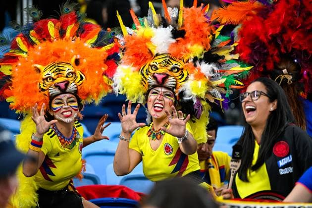 Sydney, NSW, Australia, Colombian fans FIFA Women™s World Cup 2023 Group H match Germany v Colombia at Sydney Football Stadium (Allianz Stadium) 30 July 2023, Sydney, Australia. (Keith McInnes SPP)  Copyright: xKeithxMcInnes SPPx spp-en-KeMc-KMP-SPP-WWC2023-GER-COL-230730-019-85575