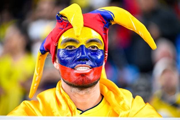Sydney, NSW, Australia, Colombian fans FIFA Women™s World Cup 2023 Group H match Germany v Colombia at Sydney Football Stadium (Allianz Stadium) 30 July 2023, Sydney, Australia. (Keith McInnes SPP)  Copyright: xKeithxMcInnes SPPx spp-en-KeMc-KMP-SPP-WWC2023-GER-COL-230730-038-85633