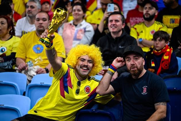 Sydney, NSW, Australia, Colombian fans FIFA Women™s World Cup 2023 Group H match Germany v Colombia at Sydney Football Stadium (Allianz Stadium) 30 July 2023, Sydney, Australia. (Keith McInnes SPP)  Copyright: xKeithxMcInnes SPPx spp-en-KeMc-KMP-SPP-WWC2023-GER-COL-230730-068-85688